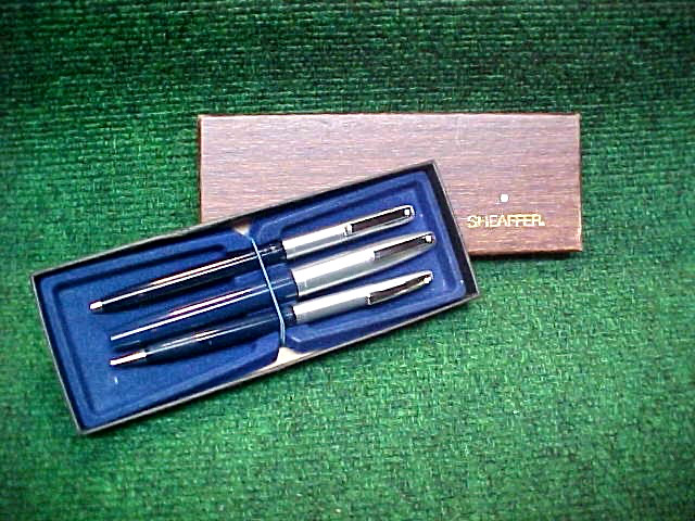 Vintage SHEAFFER White Dot Fountain Pen/Ballpoint Pen/ Mechanical Pencil Set NIB