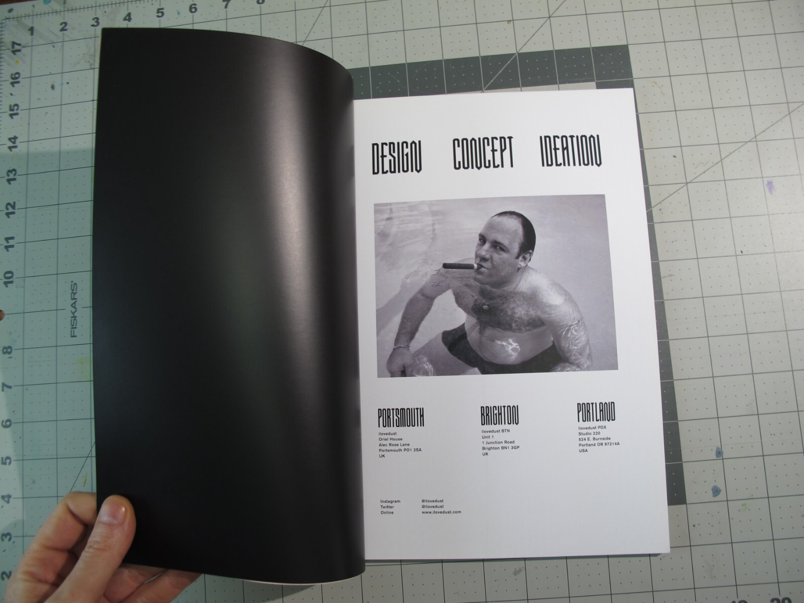 vtg 2010s Nike I LOVE DUST promotional design softcover Book