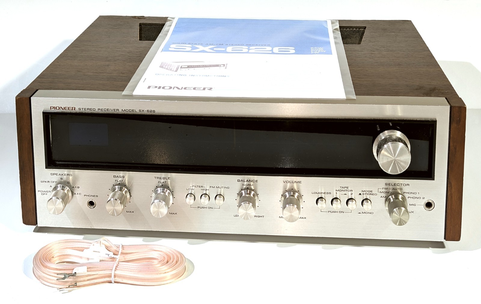 🔥【PRO SERVICED】Pioneer SX-626 Stereo 40W Receiver! ~XSTR/CAP/LED MODS💥GUARANTY