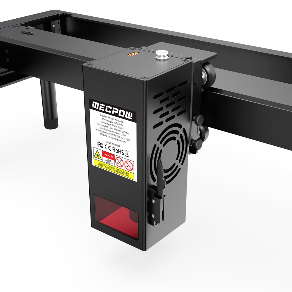 Mecpow X4 22W Laser Engraver Cutter Auto Air Assist 22000mm/min 410 x 400mm Area