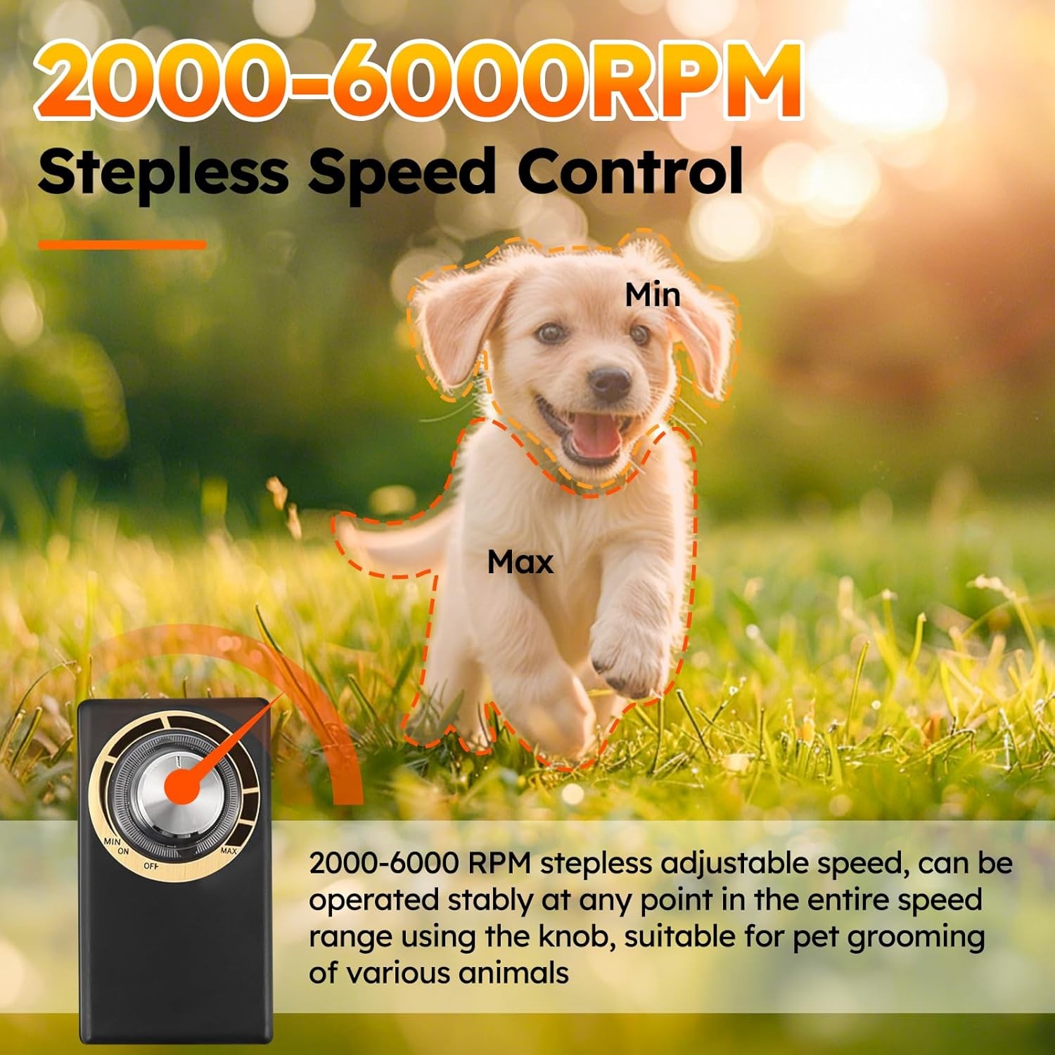 380W Electric Professional Dog Grooming Clippers Heavy-Duty Pet Hair Trimmers