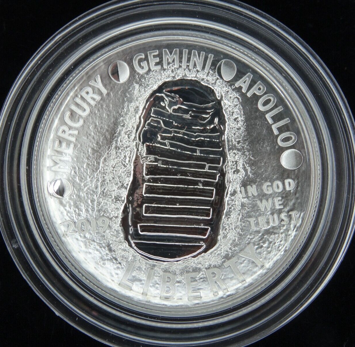 2019-P Apollo 11 Proof Silver Dollar US Mint Commemorative $1 OGP Box & COA