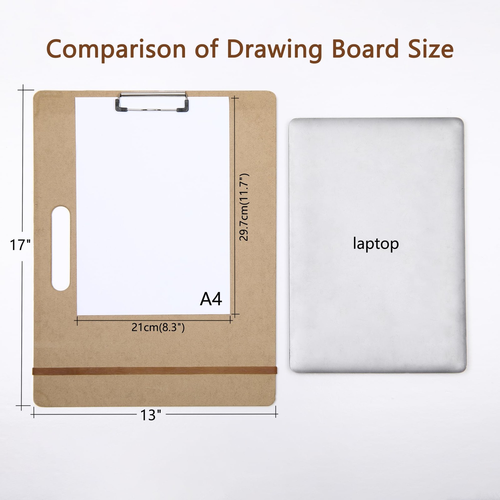 TX liteart 13 x 17 Artist Sketch Board with Handle - Portable Clipboard for