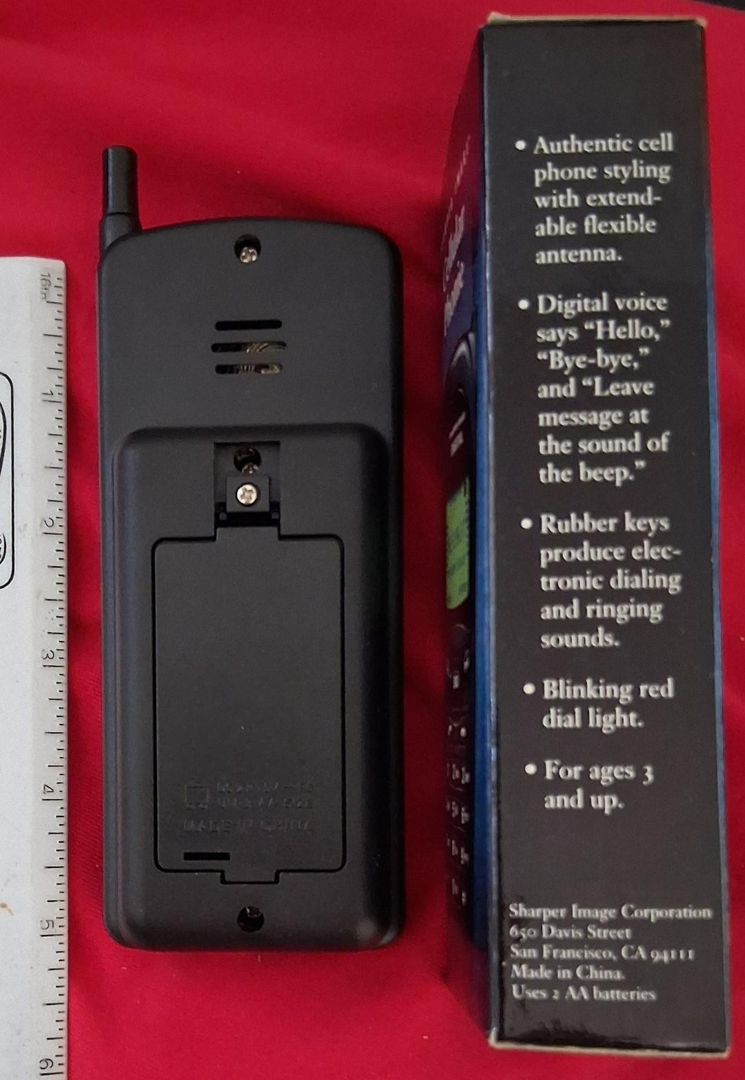 Vtg Sharper Image Cellular Phonie - Faux Phone - Working Open Box