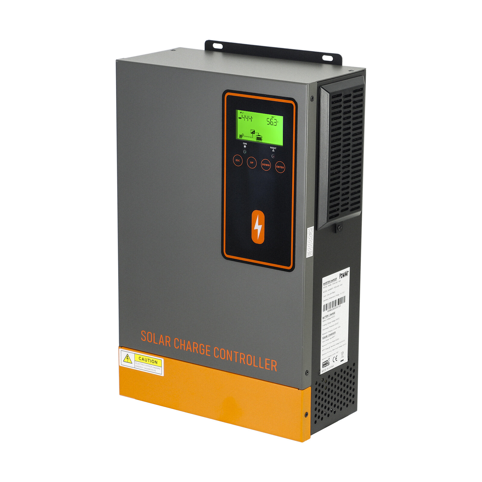 POWMR 48V 140A MPPT Solar Charge Controller PV Max500V Lithium Battery Regulator
