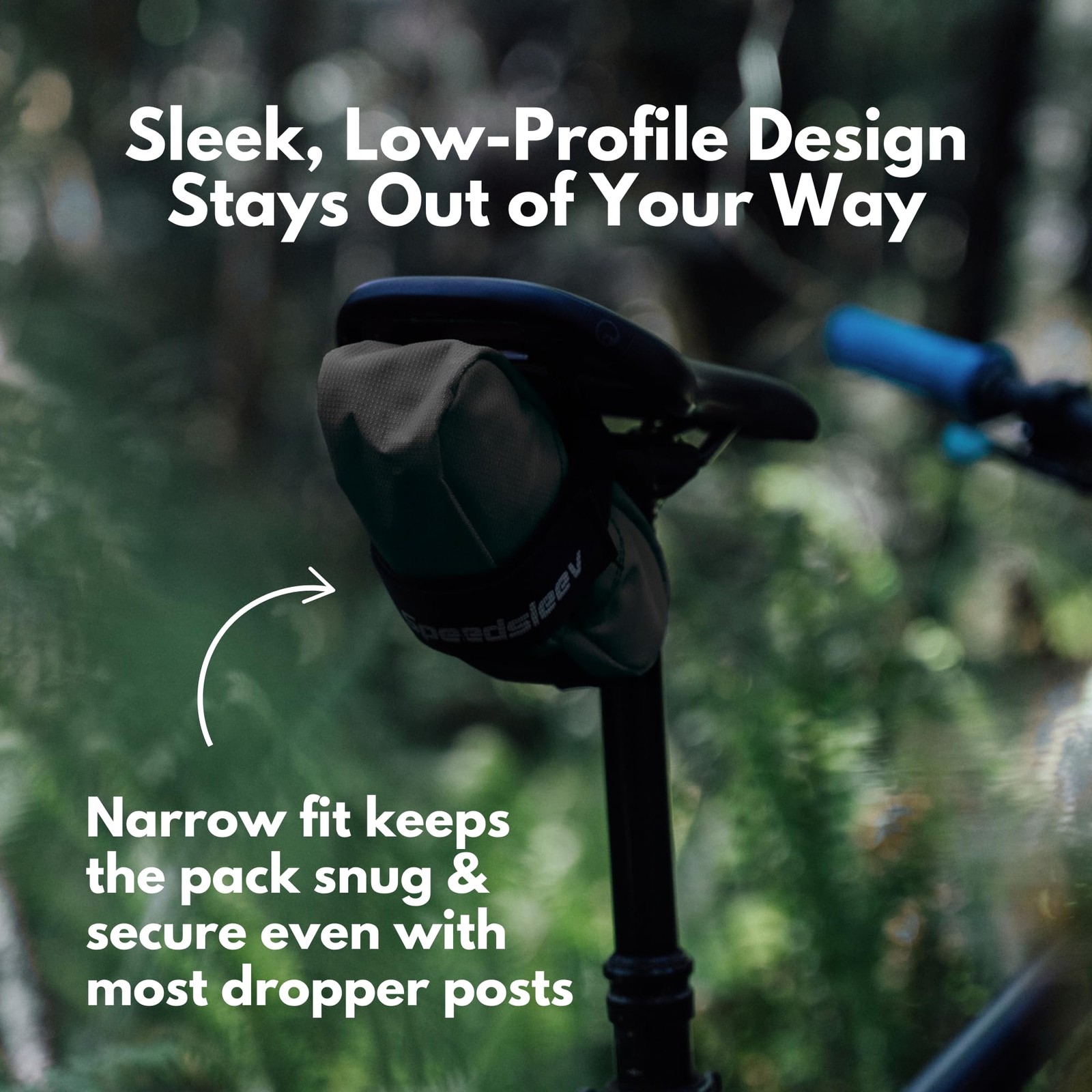 Spring Under-Seat Saddle Bag – Medium – Road, Gravel & MTB Cycling Bag – Drop...