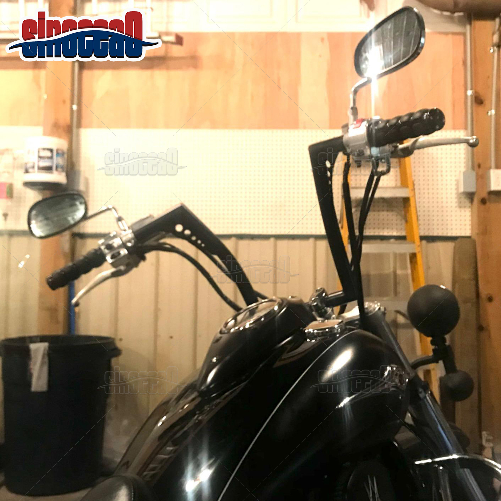 12'' Rise Ape Hanger Handlebar For Kawasaki Vulcan 500/900/1500/1600/1700/2000