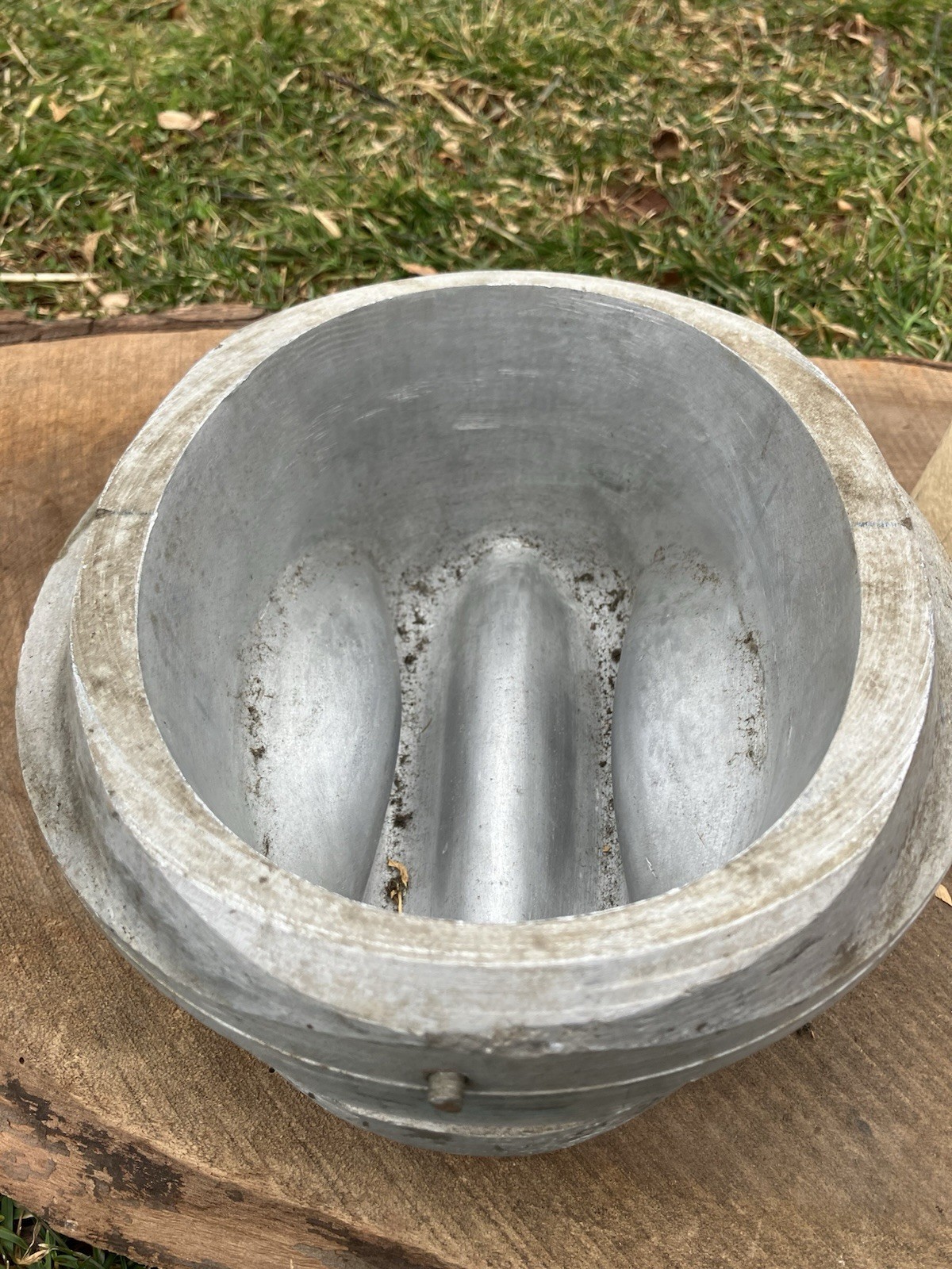 VTG Millinery Cowboy Hat Block with Hard Rubber Form Insert Matching Pair Childs