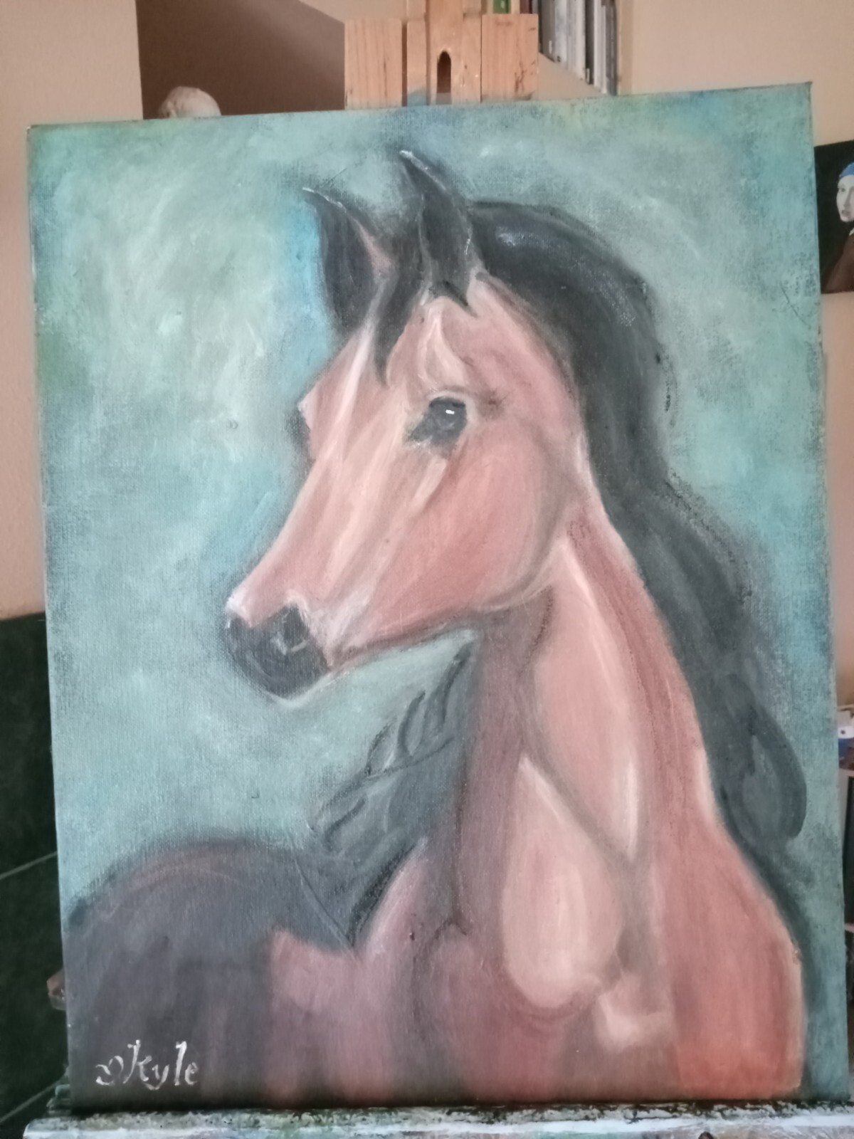 Horse Pony Oil Painting Original Handmade Artwork