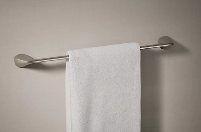 Kohler Avail Brushed Nickel 24 inches Towel Bar - Easy Installation,