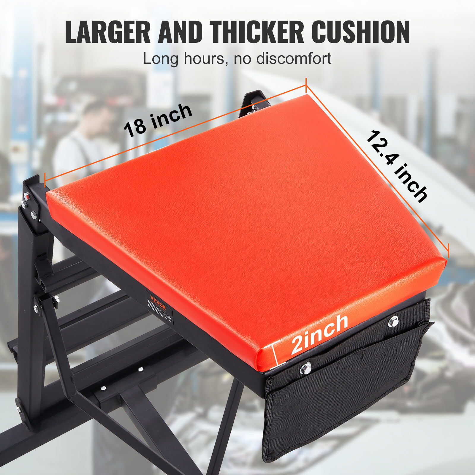 VEVOR Automotive Topside Creeper 400LBS Adjustable 45.7"-66.3" Engine Creeper