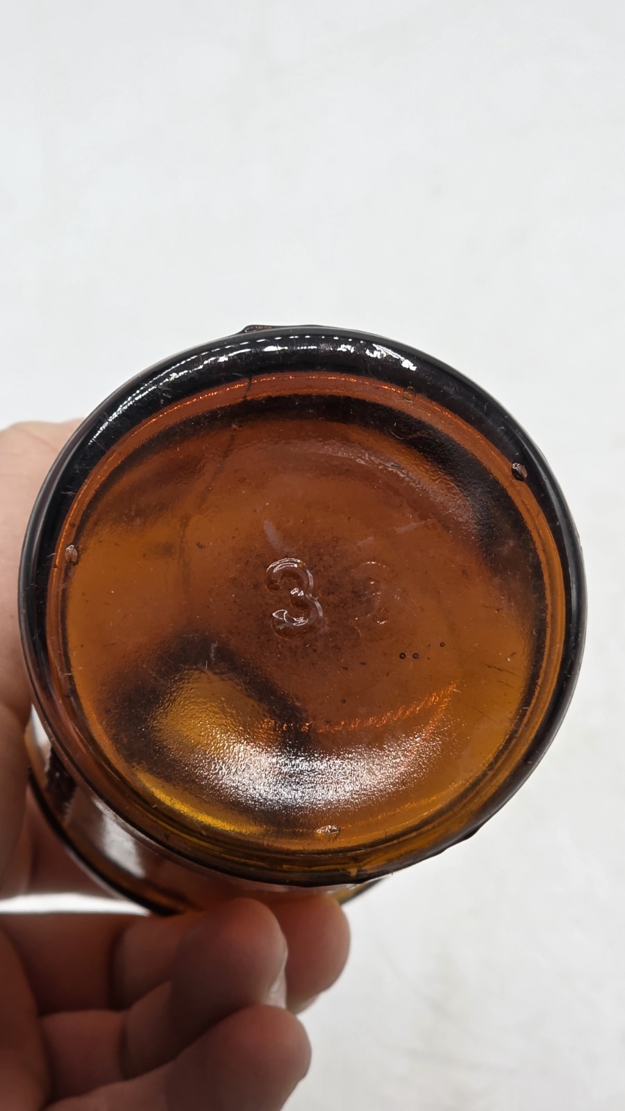 5.75" Sanford's Inks And Library Paste C. 1890 Antique Ink Bottle Applied Lip