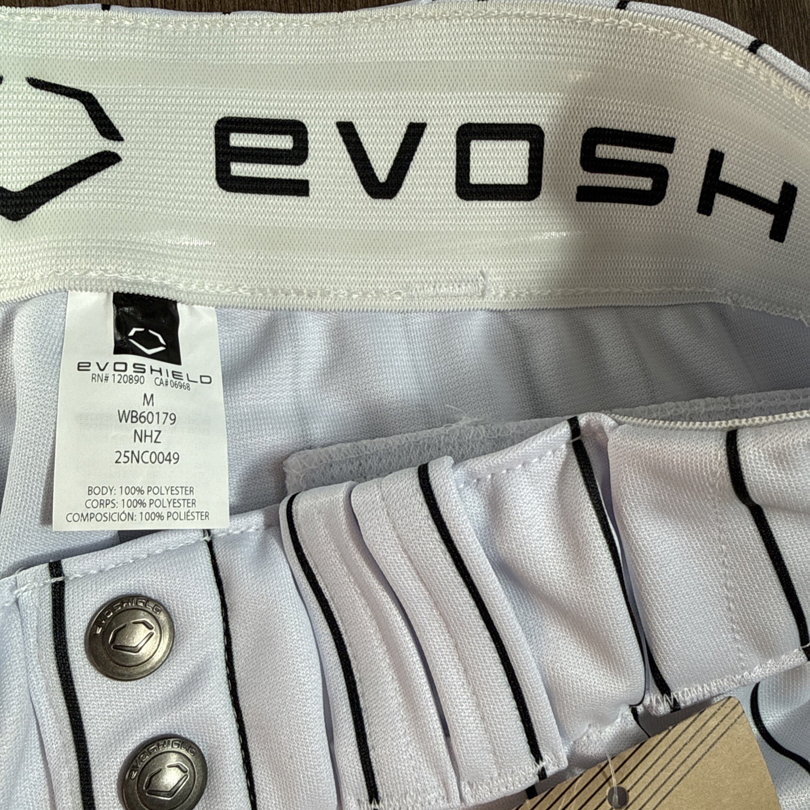 Medium EvoShield Men's Men’s Ct Pinstripe Game Baseball Pants