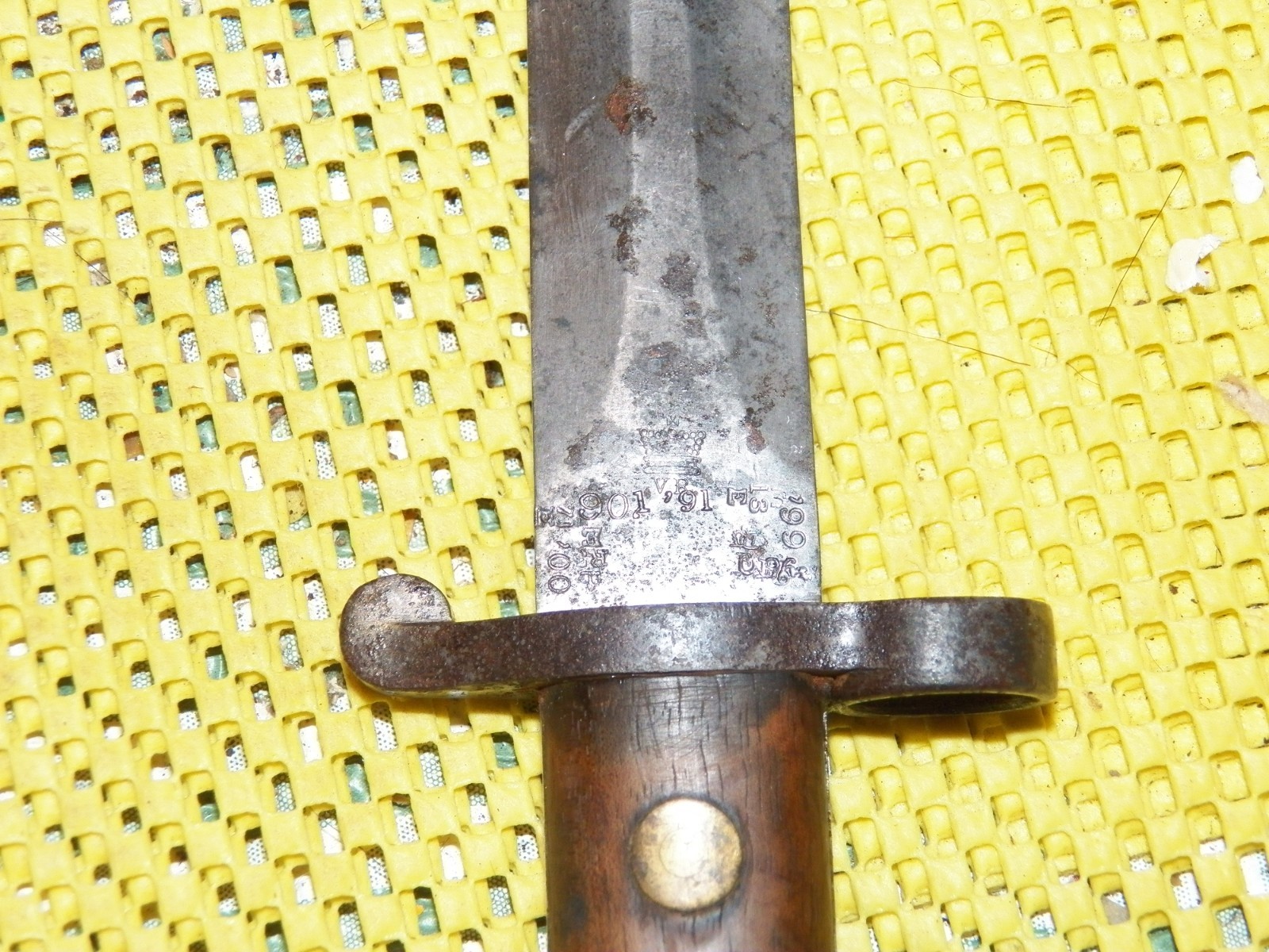 Vintage WWI British WILKINSON Sword Bayonet WD 52 E For Lee Enfield Rifle