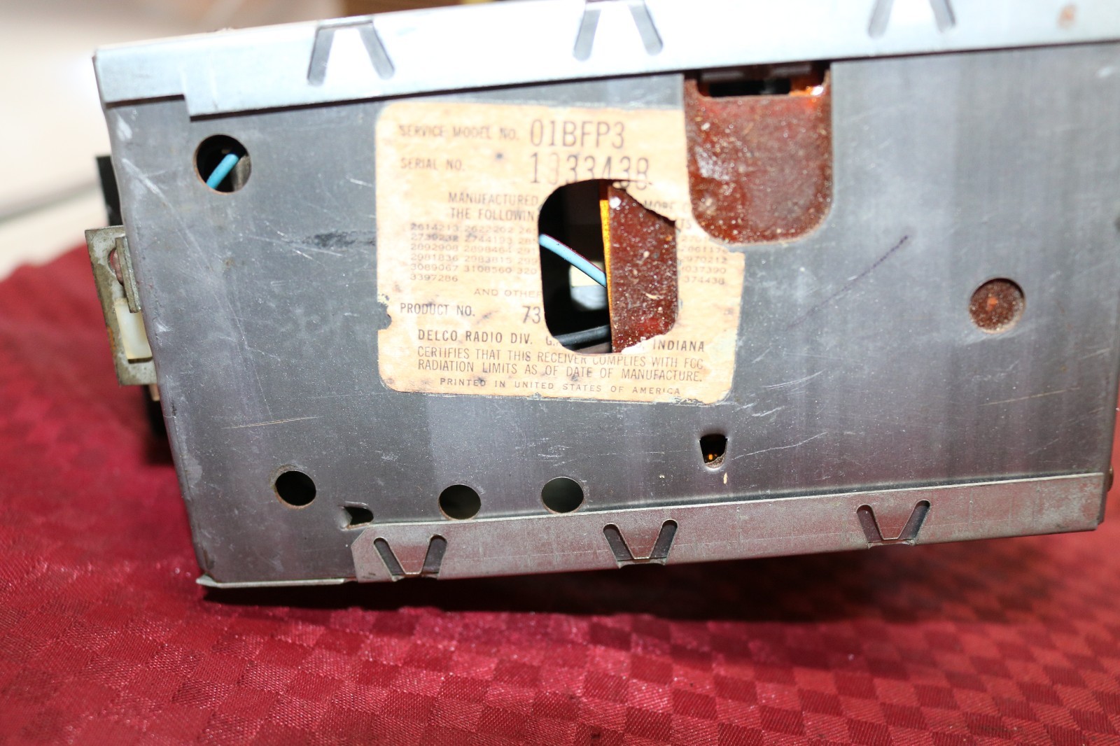 1970 CHEVELLE CAMARO NOVA MONTE CARLO CAPRICE AM-FM RADIO....CLEAN DELCO 01BFP3