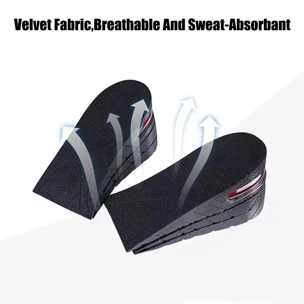 Height Increase Insoles Men Women Invisible Heel Lift Taller Shoe Inserts Pad US