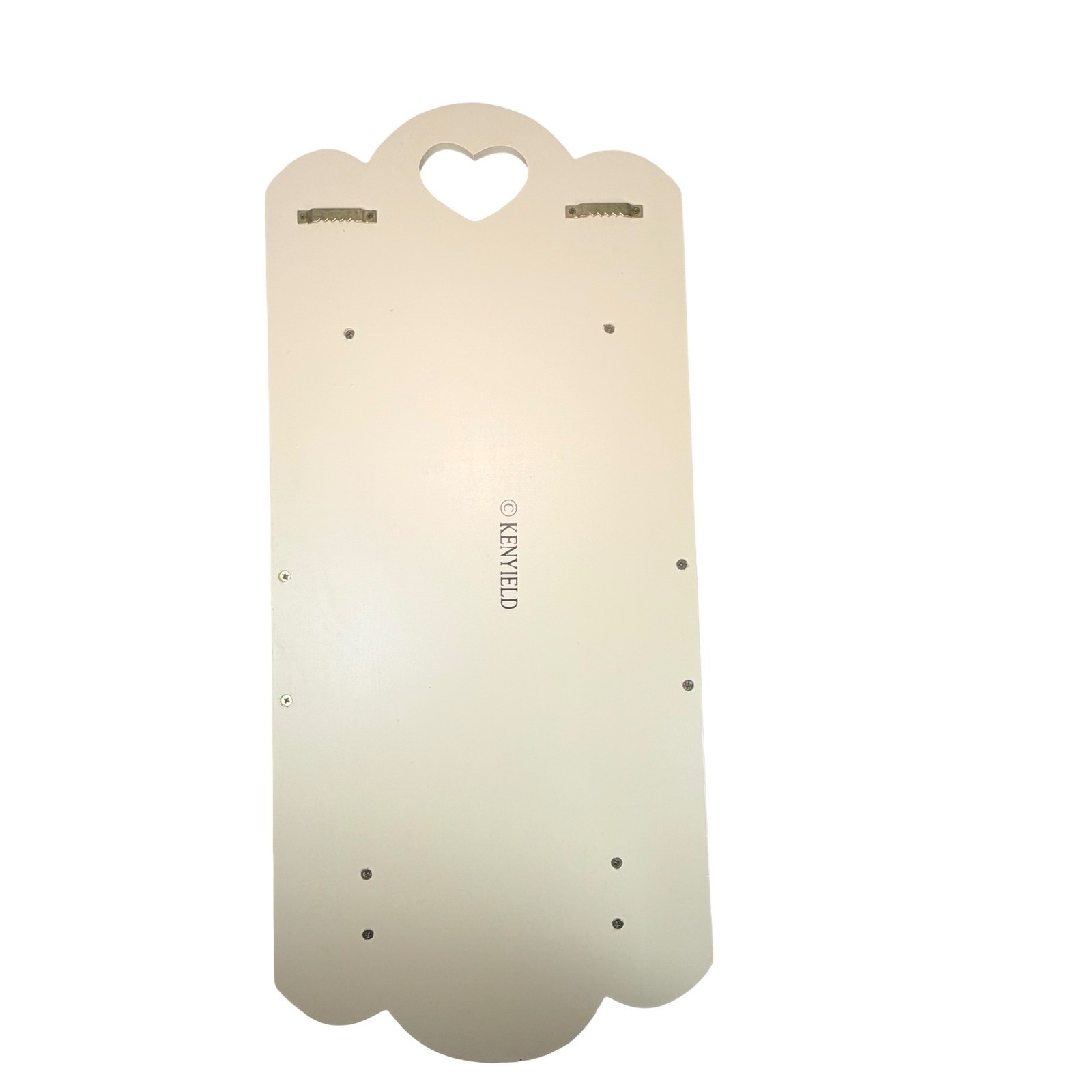 Kenyield Vintage Wood Wall Shelf Rack Heart Cutout Pink Roses Cottage Coe