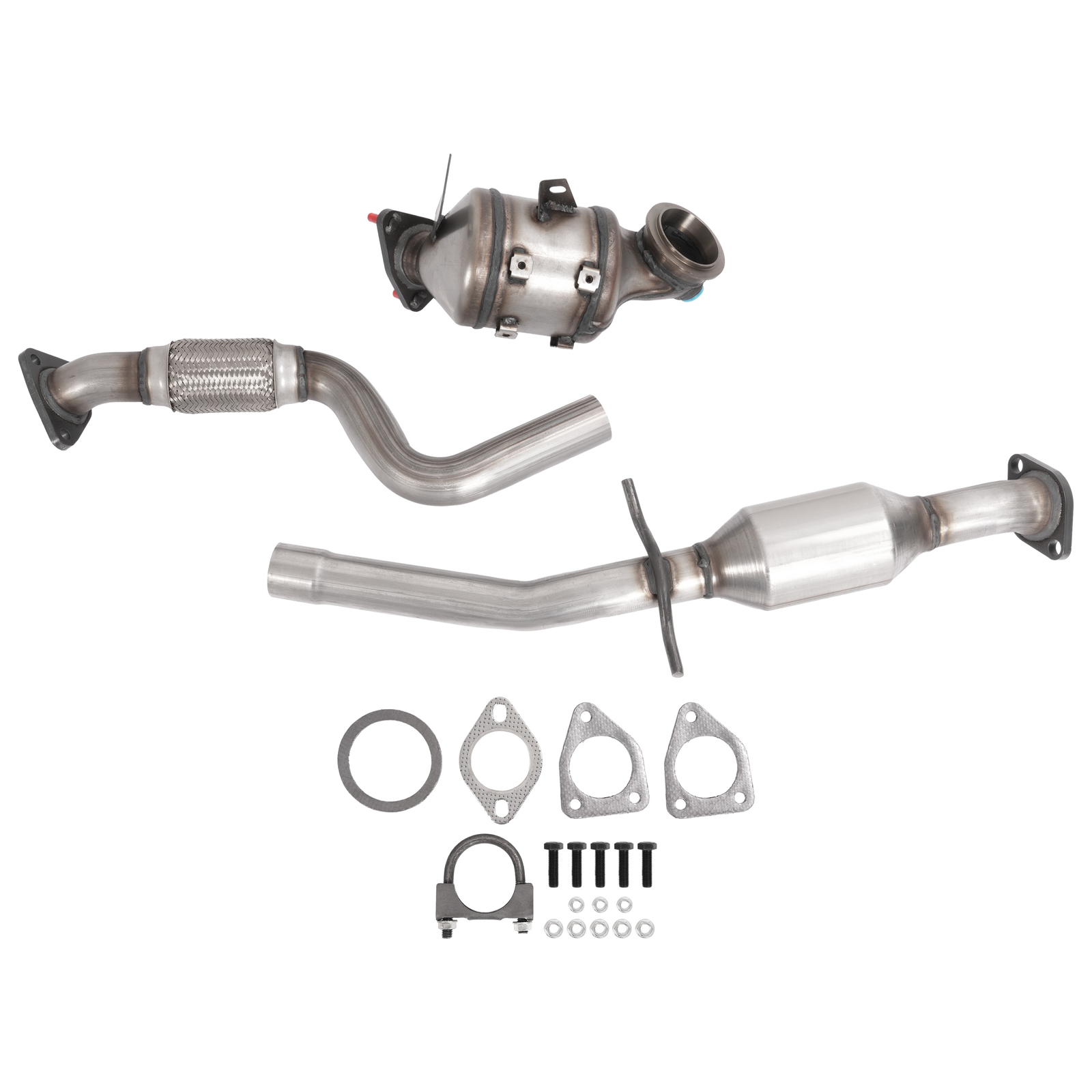 Front & Rear For 2011-2015 Chevrolet Cruze 1.4L l4 Turbo Catalytic Converters