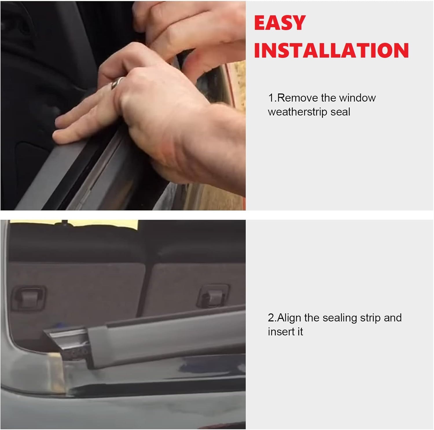 For Toyota 4Runner Hatch Rear Door Glass Outside Weatherstrip Liftgate Trim Seal