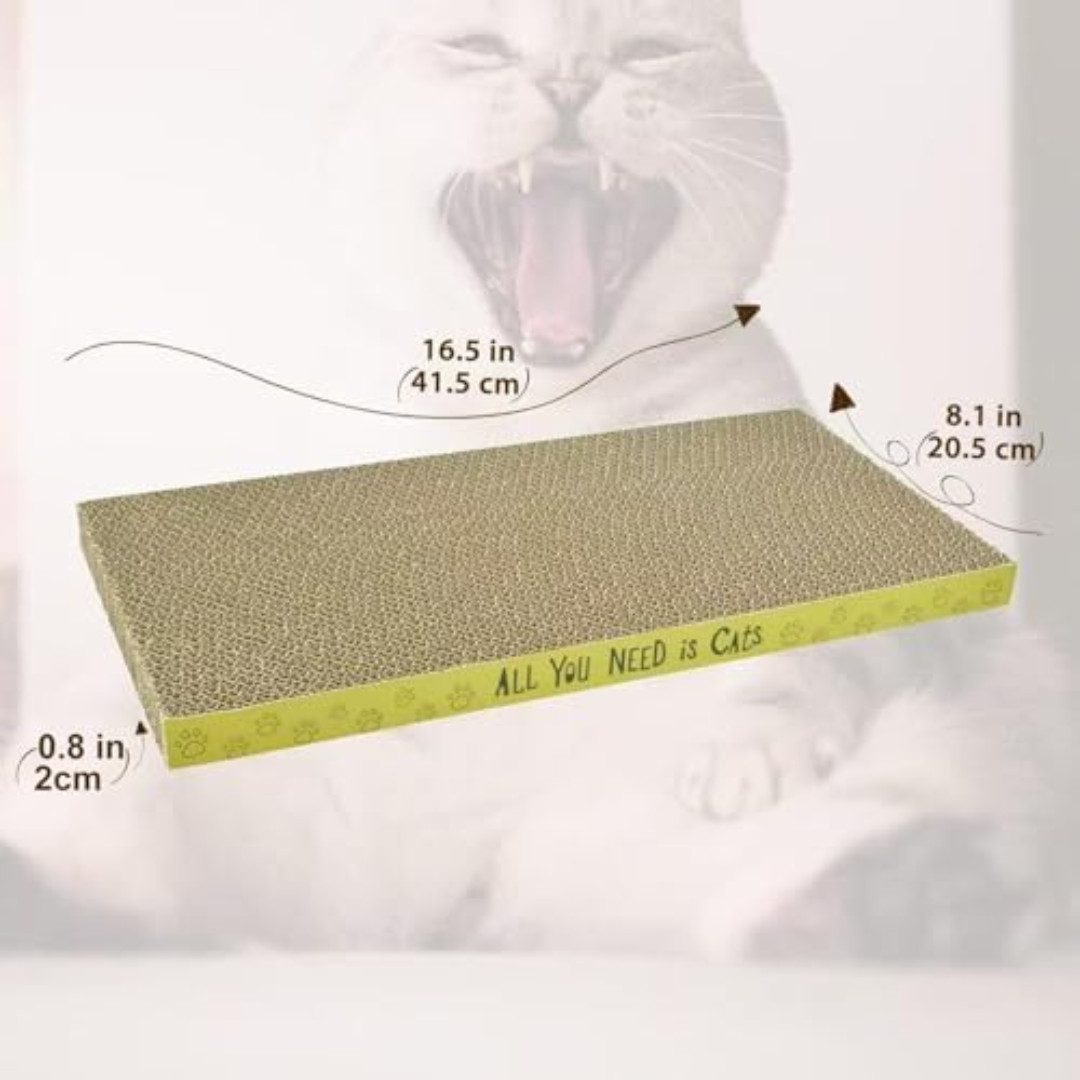 Cardboard Cat Scratcher Pads Cat Scratching Board Dual Side Reusable 3 Pack