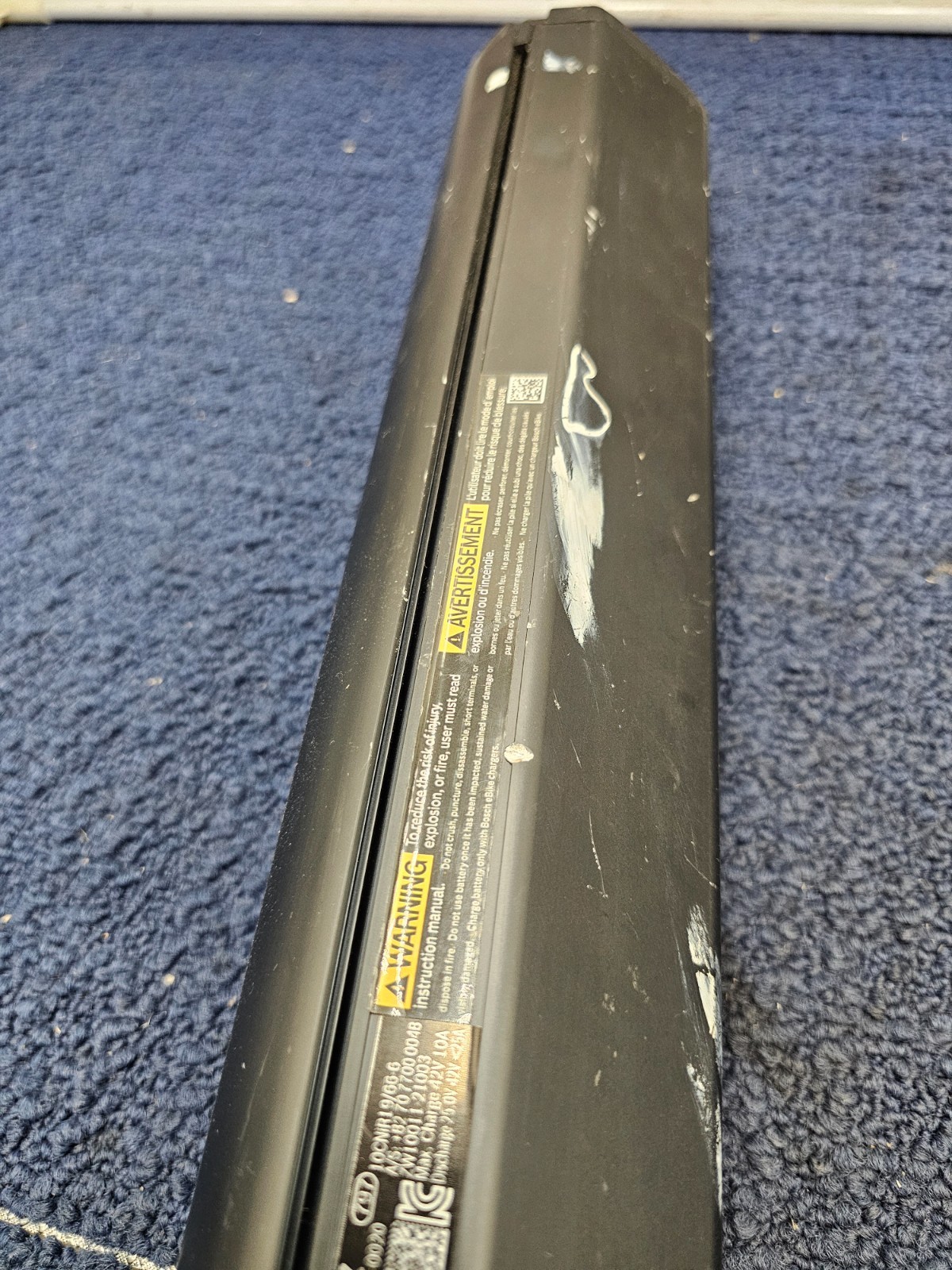 Bosch Powertube 750 Vertical Configuration Ebike Battery Replacement Black