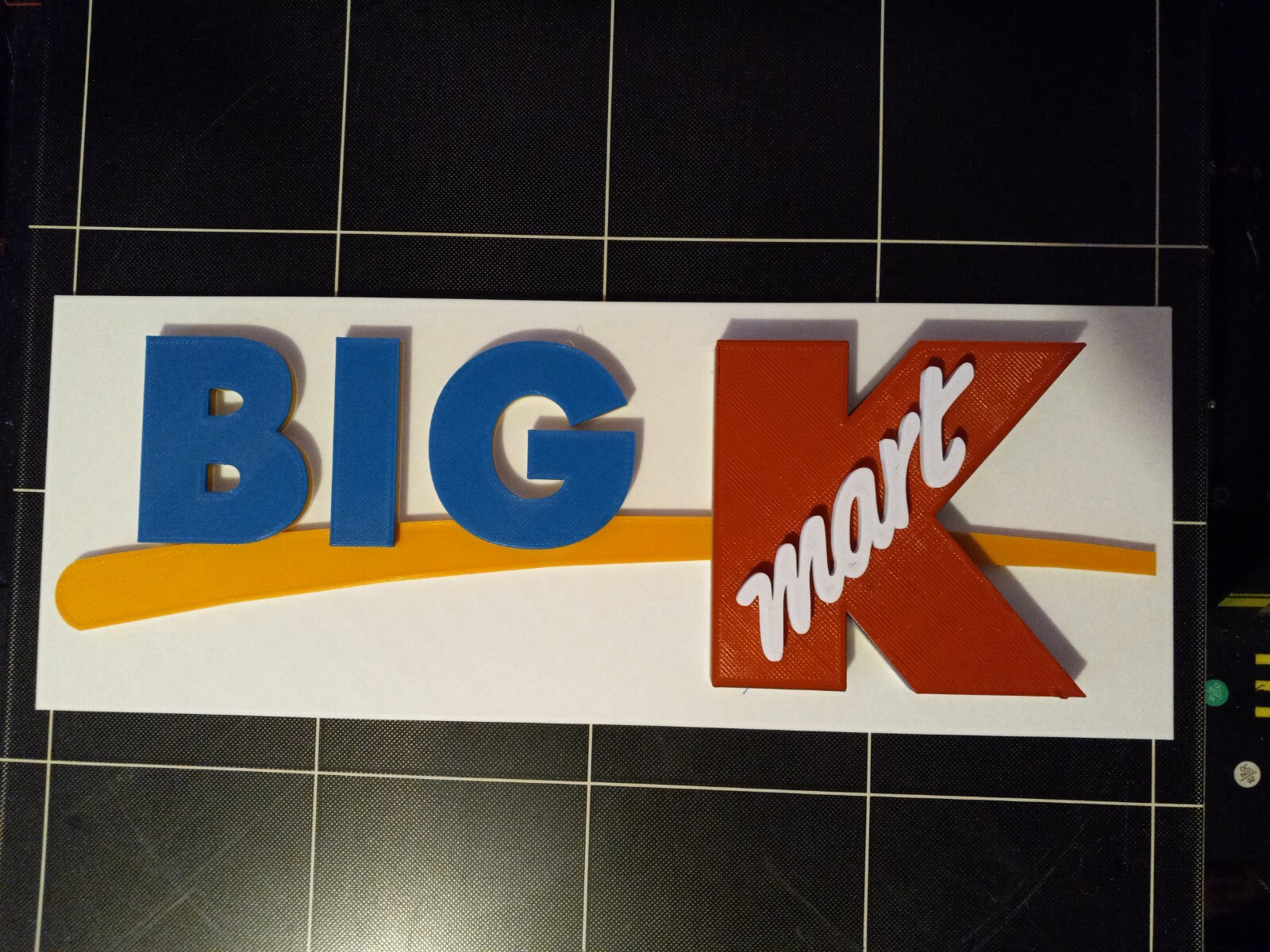 15" Vintage 3D Big K Kmart Sign, 3D printed. 3D reproduction logo 15"×6"×1"