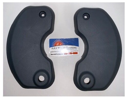 21893 90804-04 Hinge Brackets, Left & Right Kit - CHARCOAL For ETS Tanning Beds
