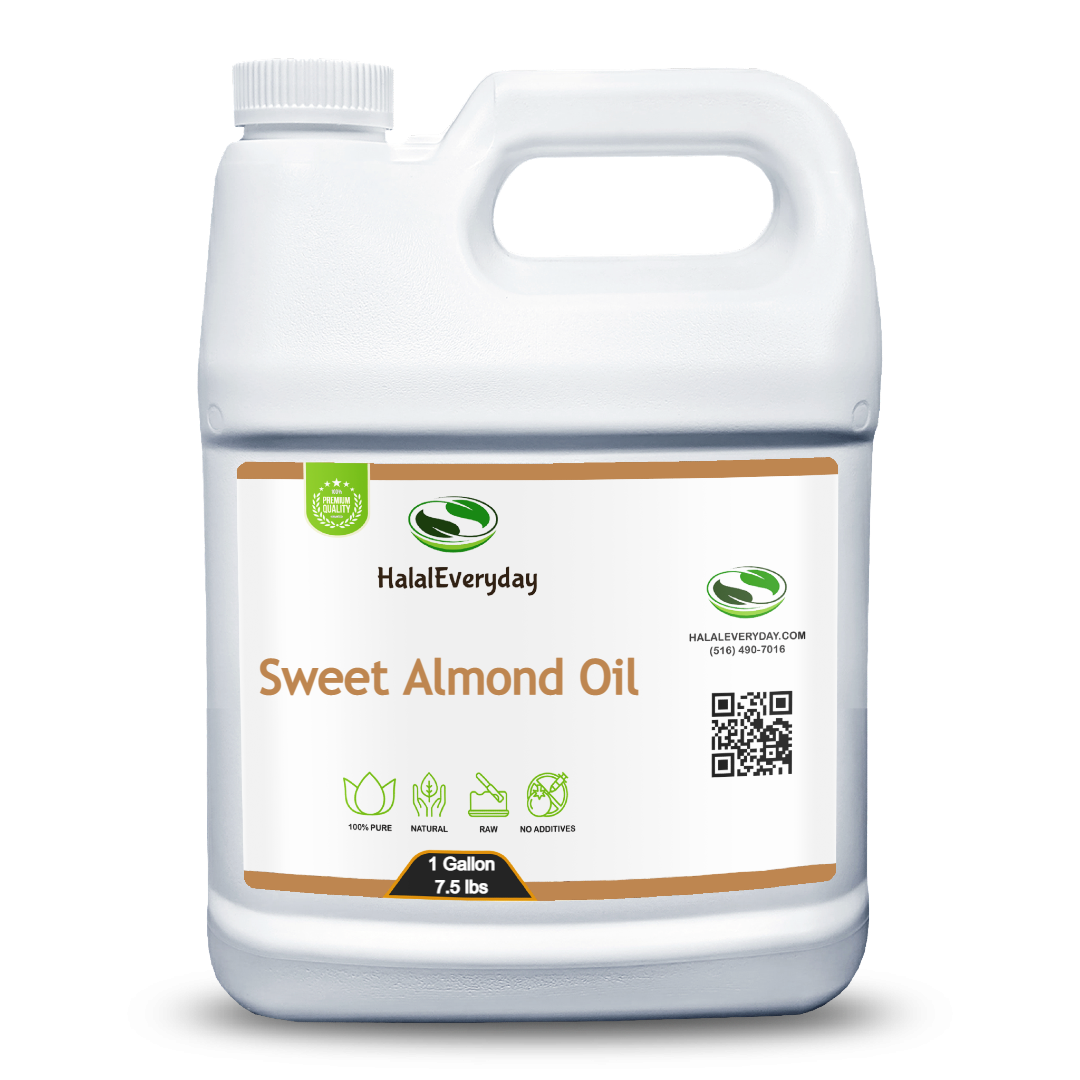 Sweet Almond Oil - 100% Pure Organic Virgin Cold Pressed Hair Skin Massage Bulk