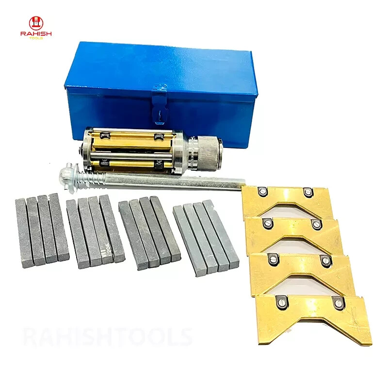 Cylinder Engine Hone Kit 2-1/2" To 5-1/2" Honing Machine + 4 Grit Stones