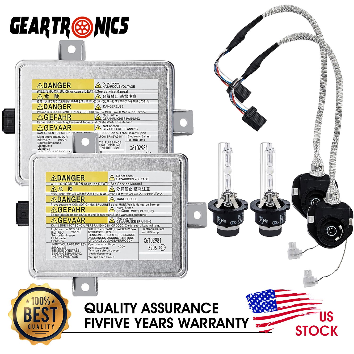 Xenon HID Headlight Ballast Unit Assembly with Igniter D2S Bulb For Acura TL TSX