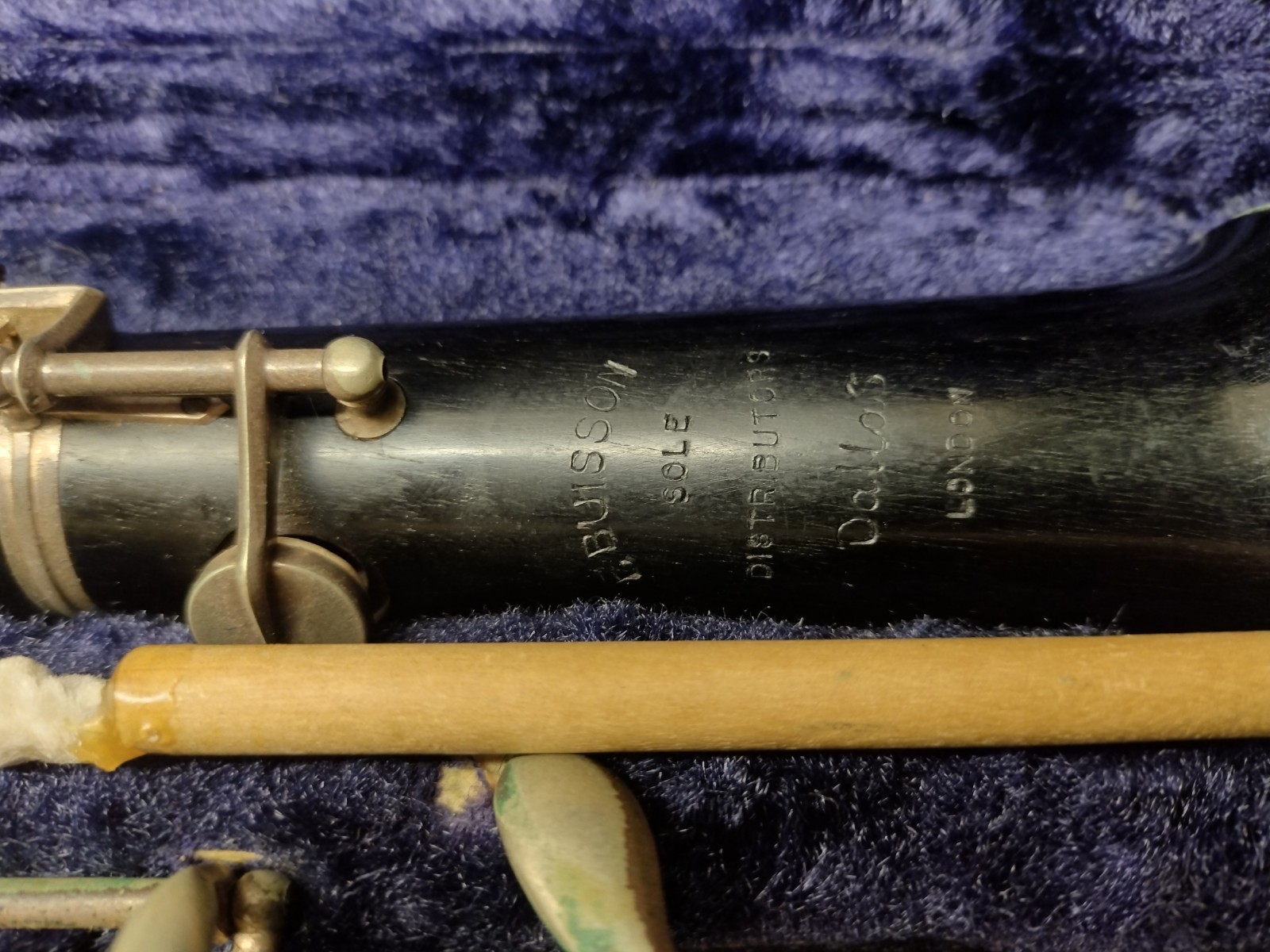 F.Buisson Oboe + Vintage Case Old Antique Musical Instruments