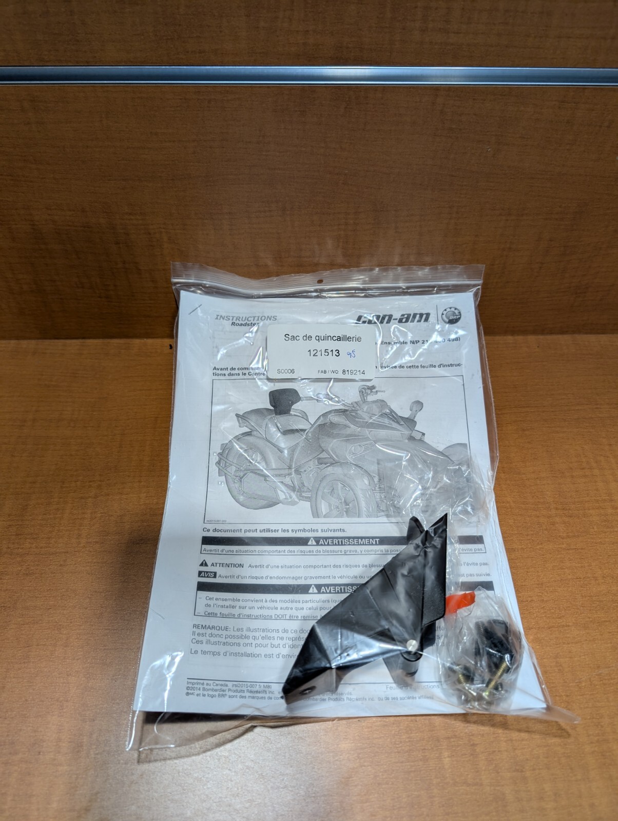 Can-Am Spyder F3 New OEM Detachable Driver Backrest for All models 219400498