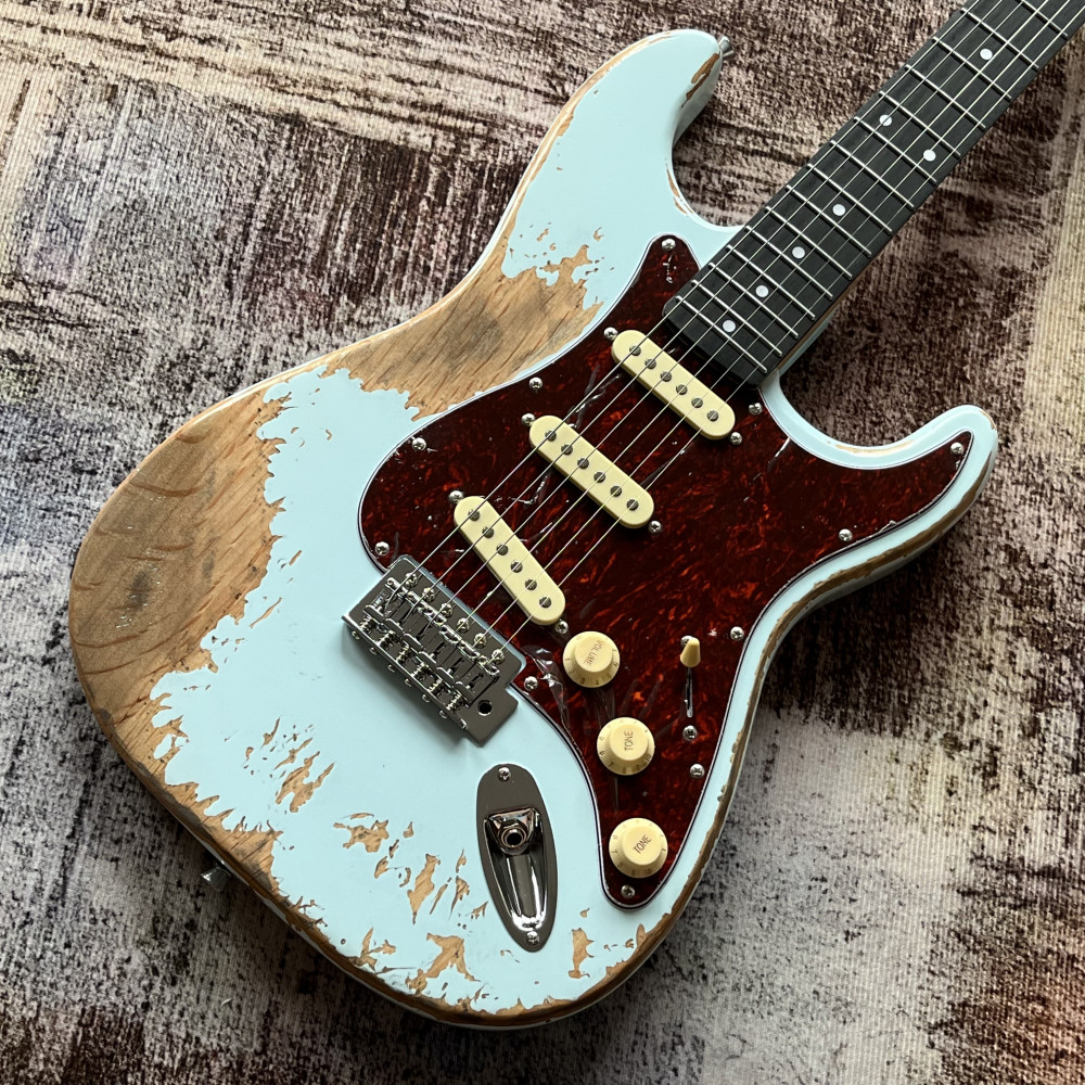 Custom Shop Blue Handed relics aged Electric Guitar USA in stock free shipping