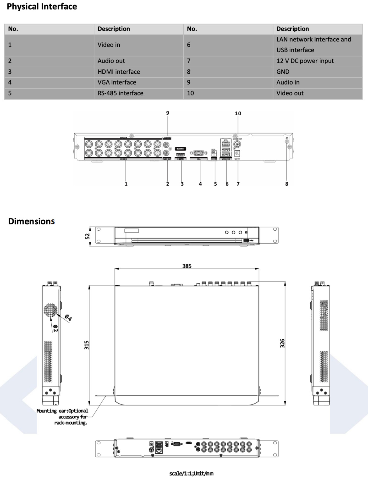 LTD8316D-ET 16CH 5MP TVI/AHD/CVI/CVBS & 8CH 4MP IP H.265 Pro+ Deep Learning DVR