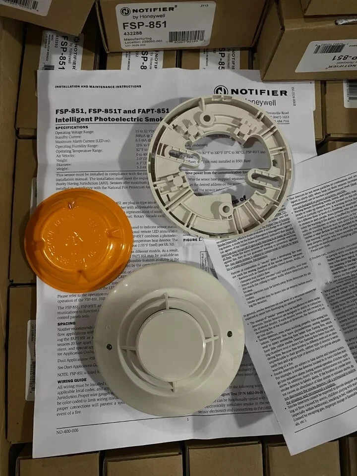 NOTIFIER FSP-851 SMOKE DETECTOR FSP 851 FIRE ALARM