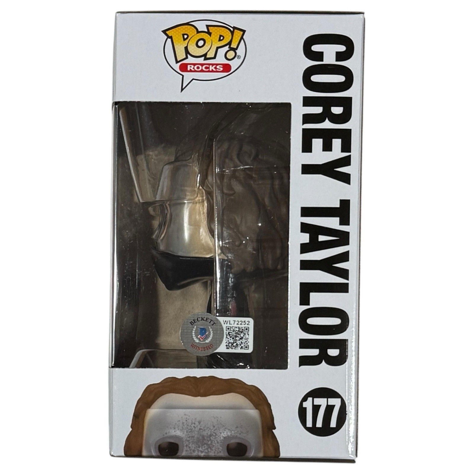 Corey Taylor Slipknot Signed Autograph Funko Pop Rocks #177 Proof Beckett COA