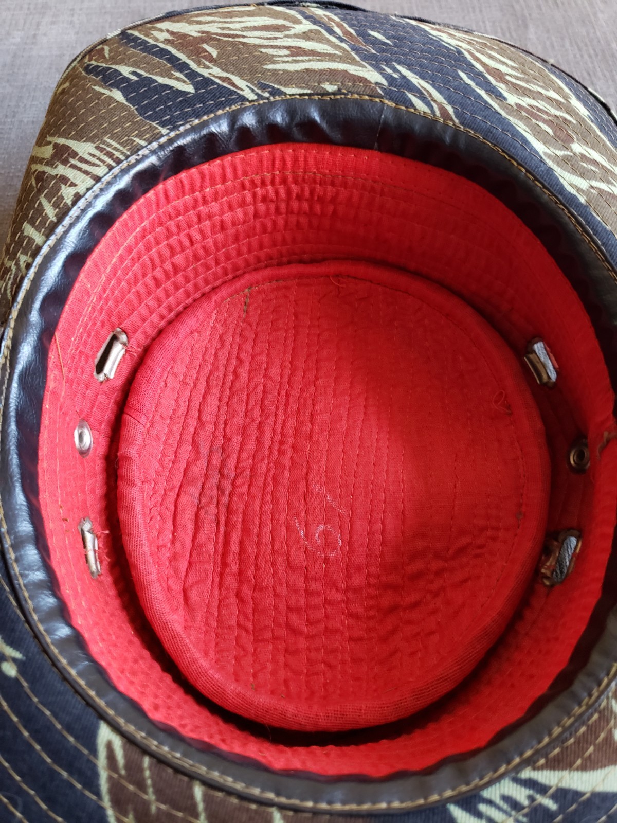 RARE! Vintage Vietnam War Era Nakhon Phanom Thailand Tiger Camo Boonie Bush Hat