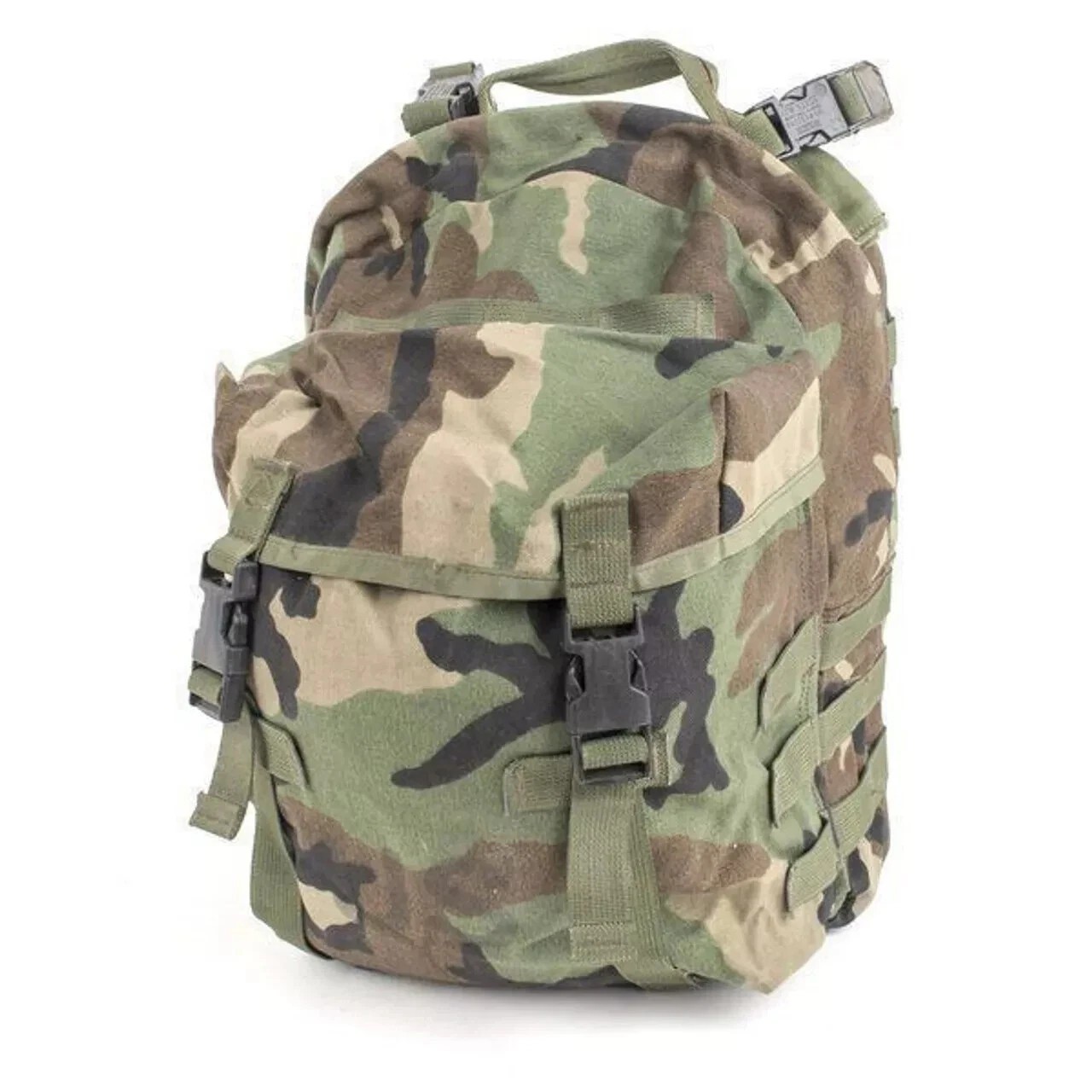 U.S. Armed Forces MOLLE II Woodland Patrol Pack W/Stiffener