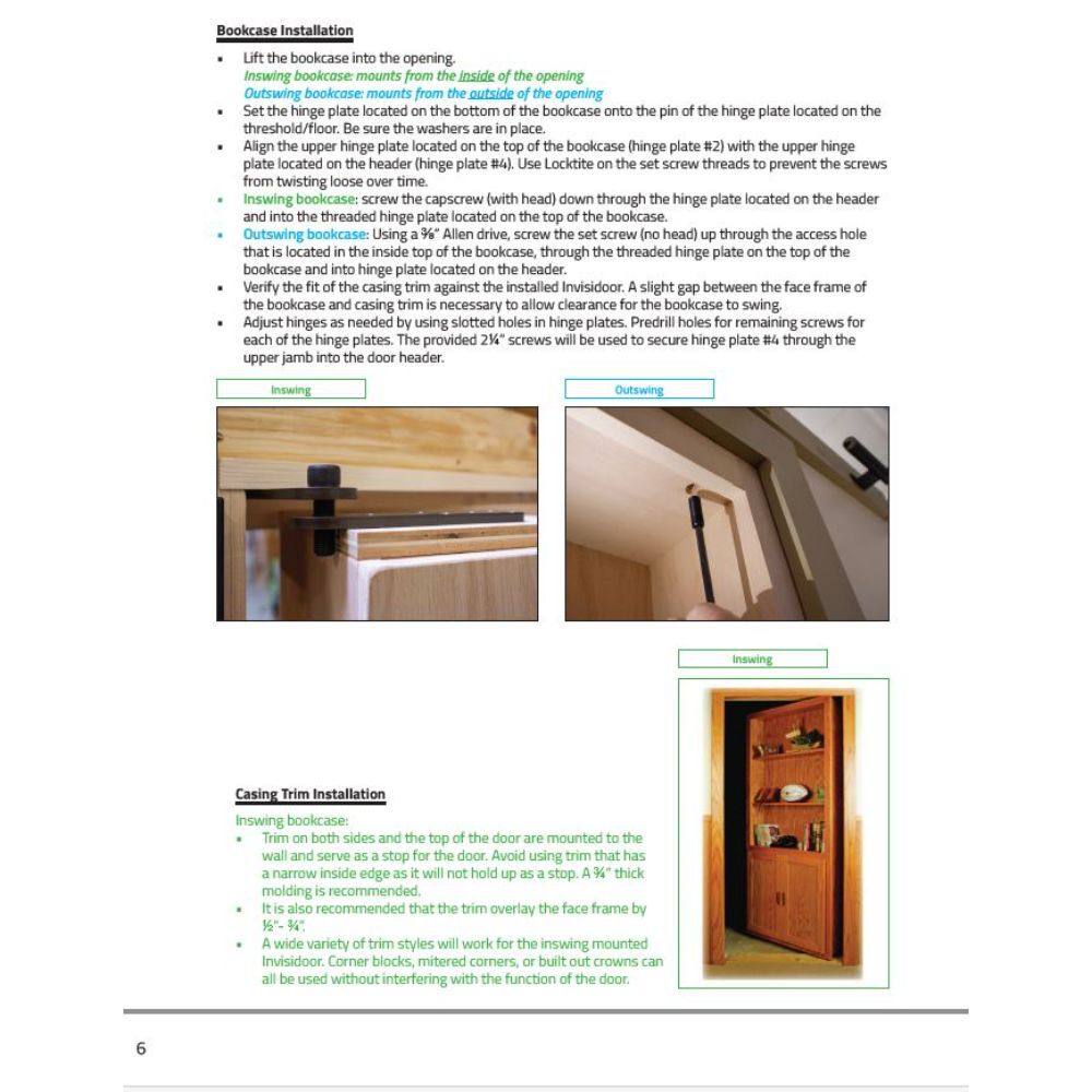 InvisiDoor™ Unfinished Assembled Hidden Door *FREE FREIGHT*