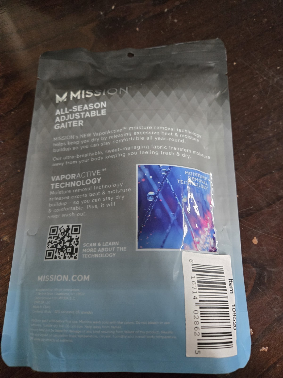 Mission All Season Adjustable Gaiter Charcoal