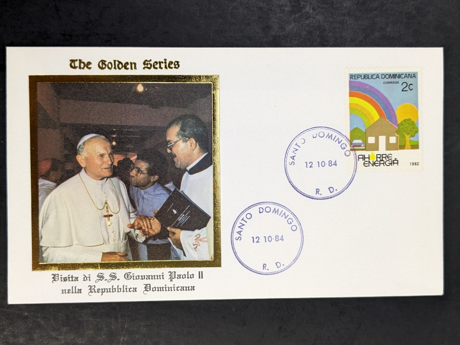Pope John Paul II, Golden Series Trip to Dominican Republic, Covers Cards Stamps