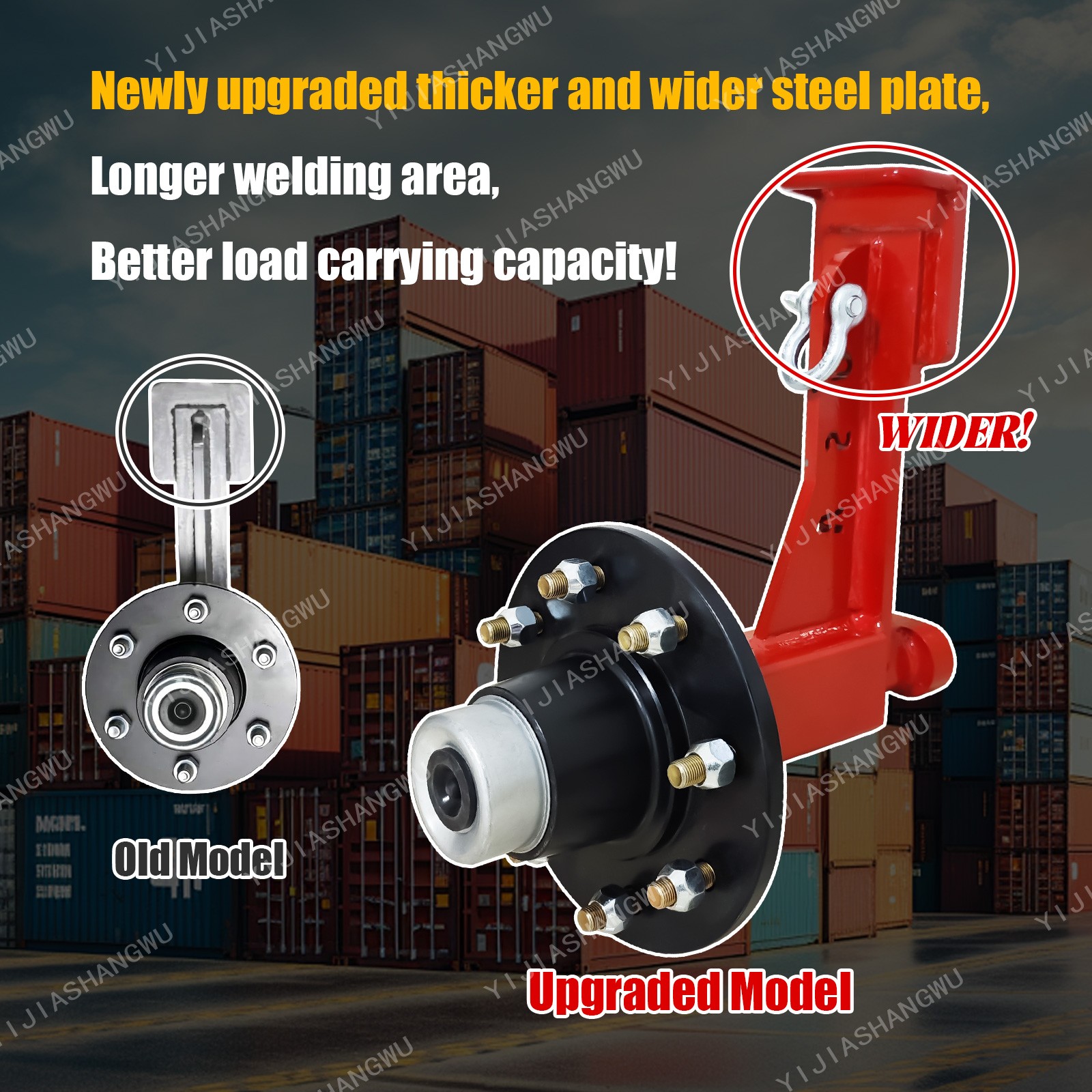 New upgrade Superior Shipping Container Wheels ，8x6.5 Lug ，container accessories