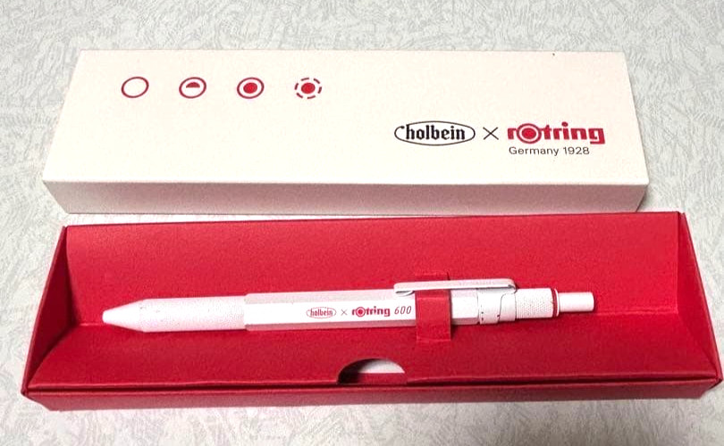 Rotring Holbein Collaboration 600 3 in 1 Multi Pen Permanent White Limited USED