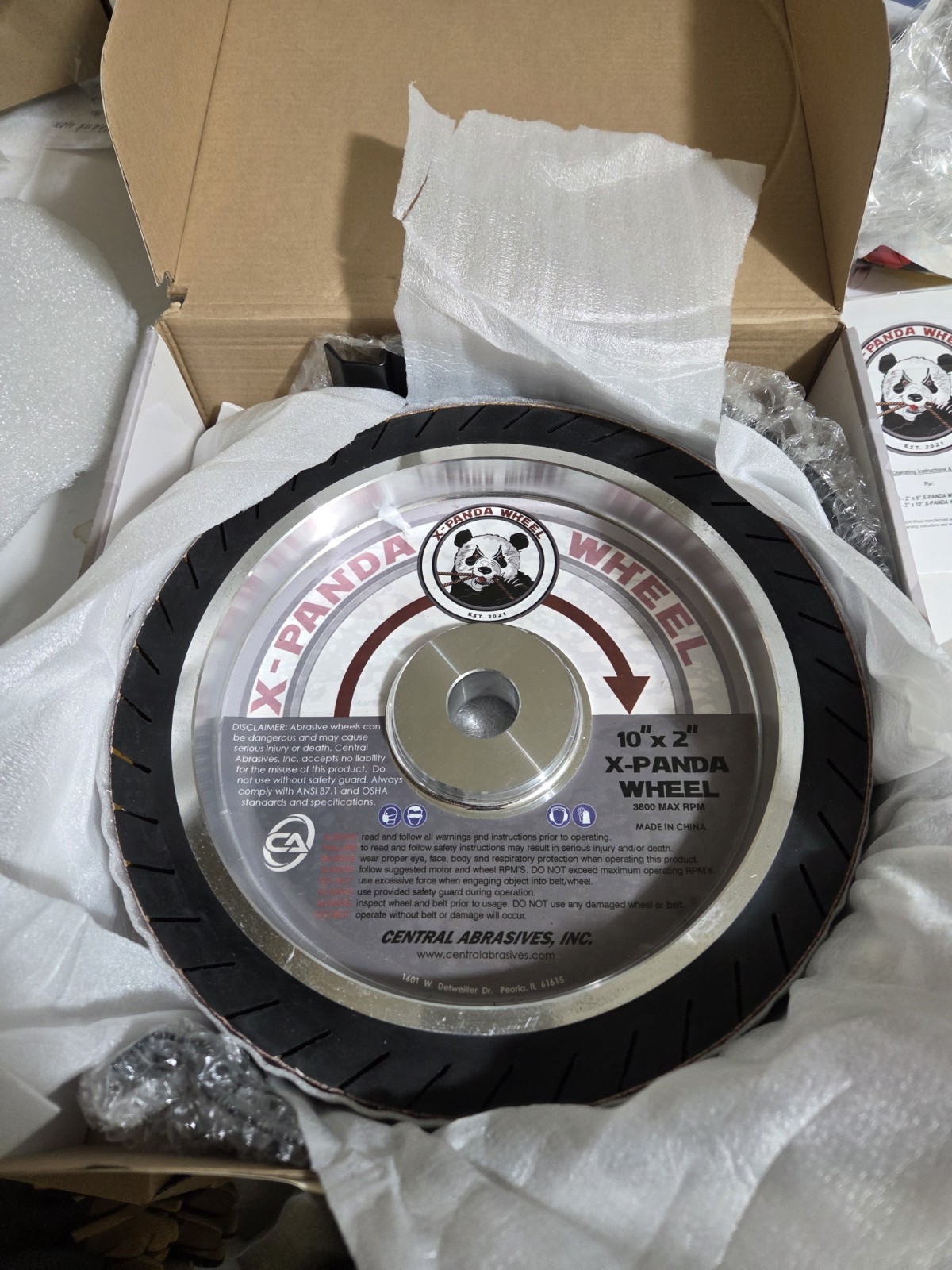 X-PANDA 10" Expander Wheel w/Steel Safety Guard - Aluminum Hub - Free Ship - NEW