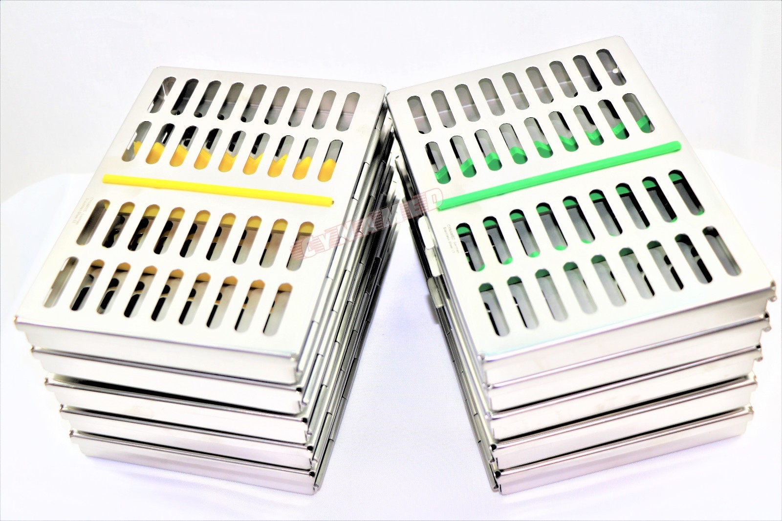 10 GERMAN DENTAL SURGICAL AUTOCLAVE STERILIZATION CASSETTE BOX 7.25"LX 5"W X0.75