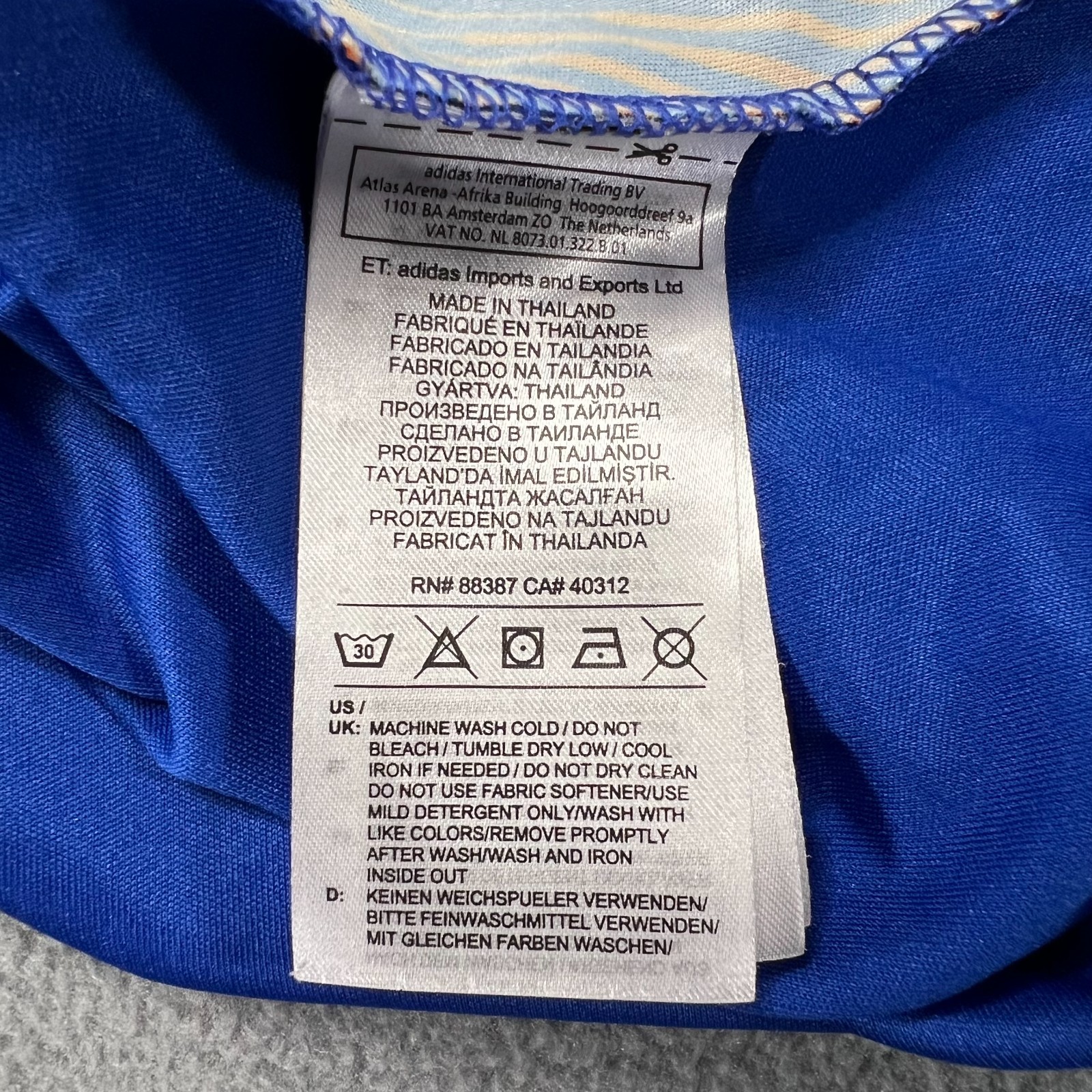 adidas Jersey Mens Large Blue Orange FC Cincinnati Soccer MLS 2019 Climalite