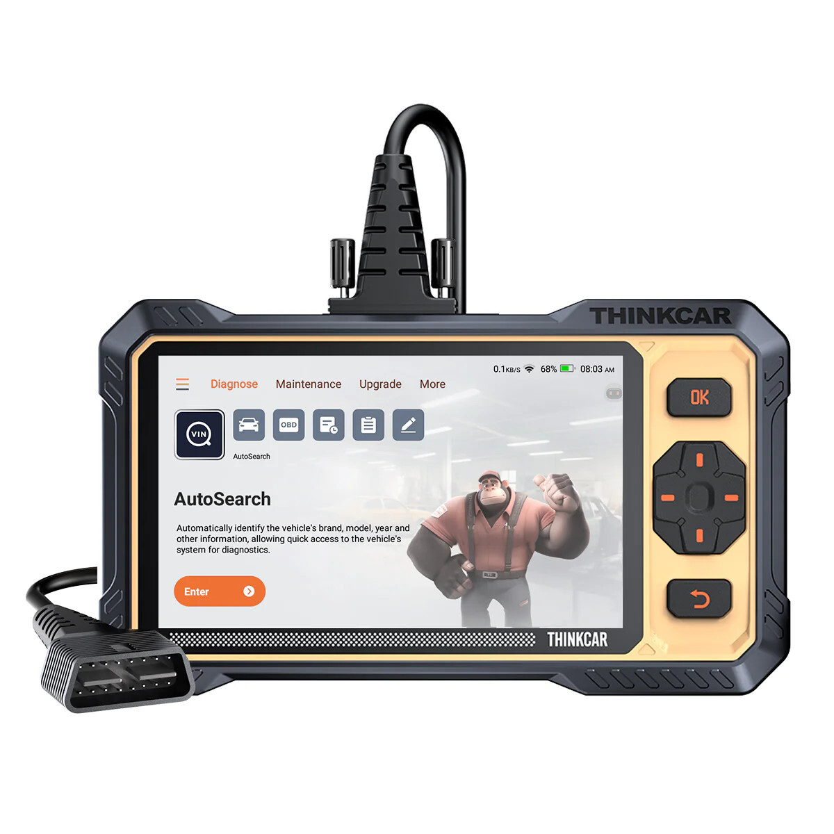 ThinkScan 662 Bidirectional OBD2 Scanner ECM/TCM/ABS/SRS System Diagnostic Tool