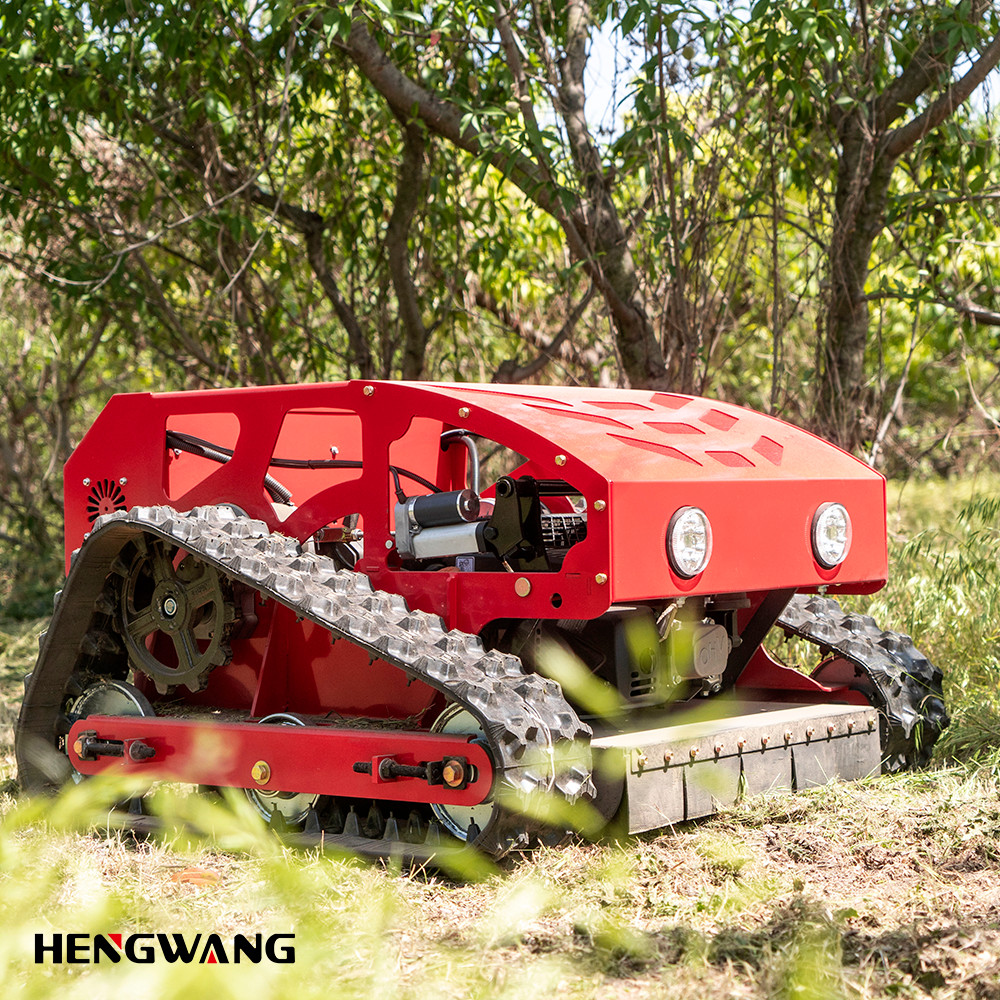 Robot lawn mower sale！Automatic remote control lawn mower Adjustable height 9HP