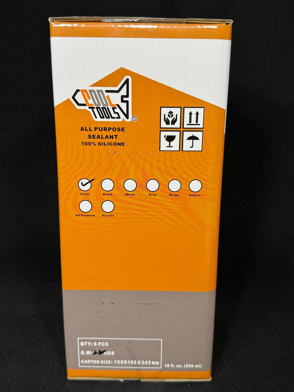 CoolTools ALL PURPOSE Caulk-Seal 100% Silicone Sealant 10 OZ x24 Cartridge Clear