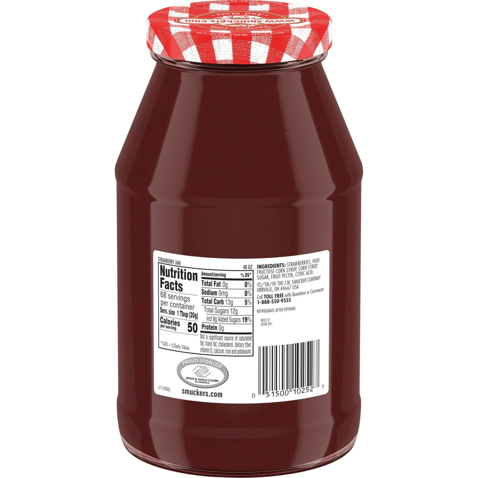 Smucker's Strawberry Jam, 48 Ounces